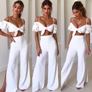 Nookie crop top & pants set